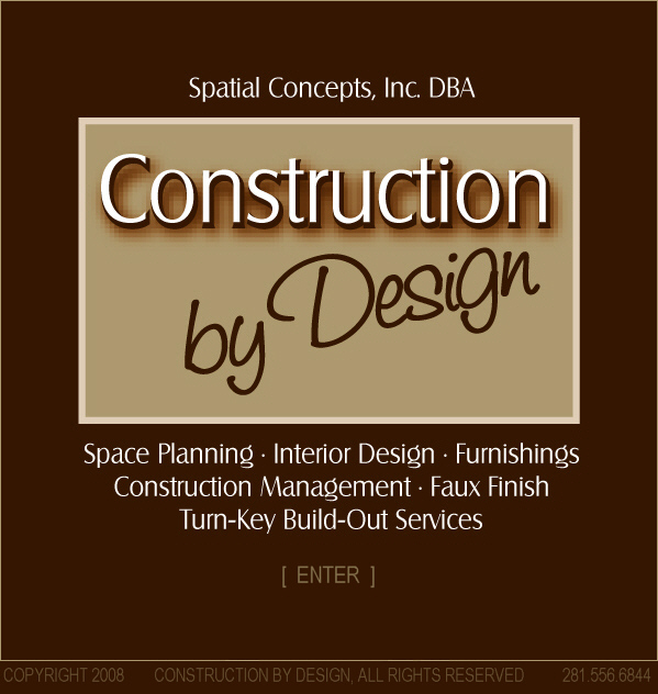 Click here to enter Construction By Design.